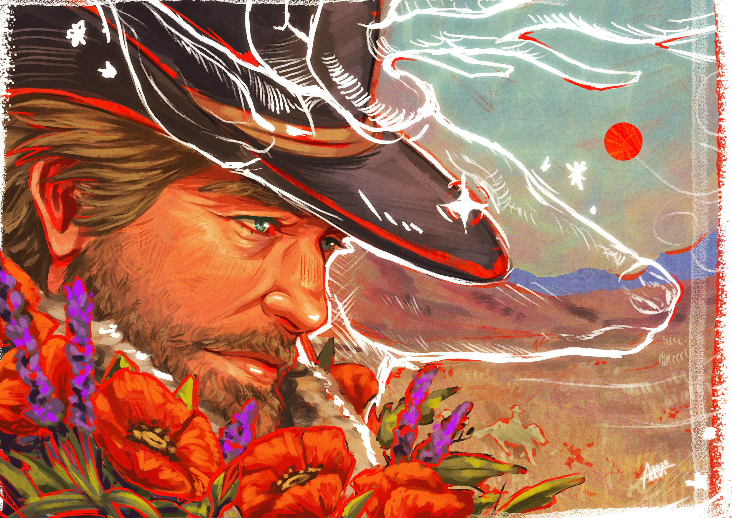 Arthur Morgan Illustration